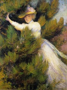 Summer Idyll (also Known As Girl And Pine Trees) — Edmund Charles Tarbell