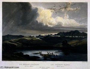 The White Castels On The Upper Missouri — Karl Bodmer