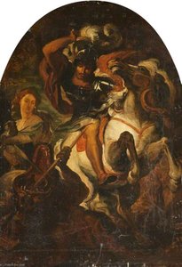 Saint George And The Dragon (after Peter Paul Rubens) — Joseph Arthur Palliser Severn