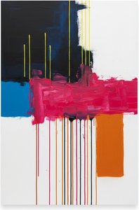 Fragmented Resonance: A Monumental Study Of Magenta Impasto And Kinetic Gravity — Christian Noiret