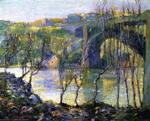 Washington Bridge, Harlem River — Ernest Lawson