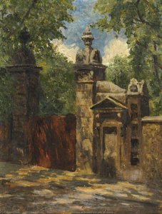 Upper Cheyne Row (showing An Ornamental Gate In Spring) — Juliet Nora Williams