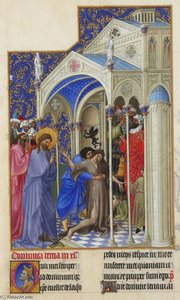 Curing A Possessed Woman — Limbourg Brothers