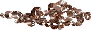 Rosegold Mirrored Stainless Steel Wall Sculpture - Elegant Metal Art Piece For Living Room Decor