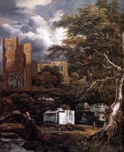 The Jewish Cemetery (detail) — Jacob Van Ruisdael