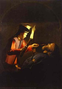 Die Entdeckung Des Leibes St. Alexis — Georges De La Tour