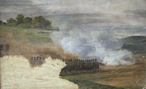 Chefs De Cavalerie. Cavaliers À La Bataille — Emile Jean Horace Vernet