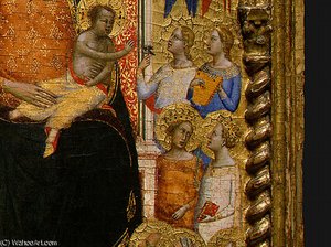 Madonna And Child With Saints And Angels D7 — Bernardo Daddi
