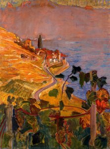 View Of St. Saphorin From The House Of Montellier — Ernest Biéler