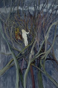 Girl In White With Trees — Peteris Doigas
