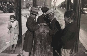 Sunday Morning, From The Project The Most Crowded Block — Aaron Siskind