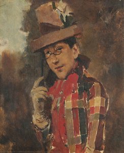 Lady Of The Lorgnon — Columbano Bordalo Pinheiro