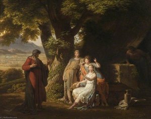 Moses And The Daughters Of Jethro — Sir Charles Lock Eastlake