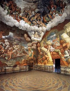 Blick Auf Die Sala Dei Giganti (west- Und Nordwand) — Giulio Romano