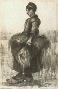 Bönderdame Med Vete I Sin Dräkt — Vincent Willem Van Gogh