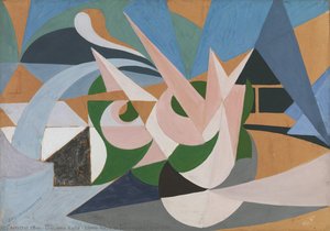 Linee Forze Di Paesaggio + Giardino — Giacomo Balla