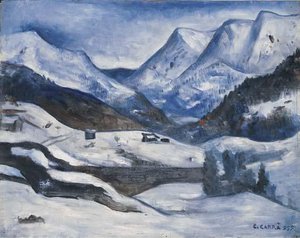 Inverno All'aprica — Carlo Carrà