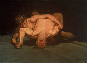 The Wrestlers — George Benjamin Luks