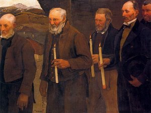 Oldmen At The Funeral — Ernest Biéler