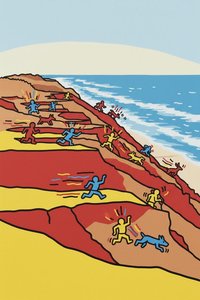 Crimson Descent, Azure Horizon — Jacques Villedieu