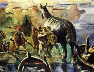 The Trojan Horse — Lovis Corinth