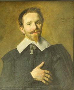 Man With Hand On Heart — Frans Hals