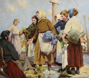 A French Market Place — William Lee Hankey