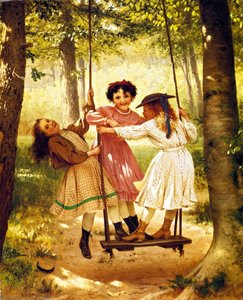 The Three Tomboys — John George Brown