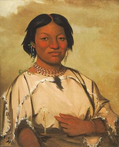 Oó Je En Á He A, Frau, Die In Einer Bärenhöhle Lebt — George Catlin