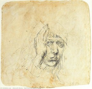 Self-portrait With A Wrap — Albrecht Dürer