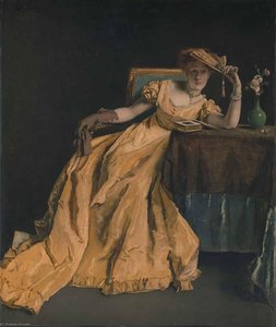 Lady In Yellow — Alfred Émile Léopold Stevens