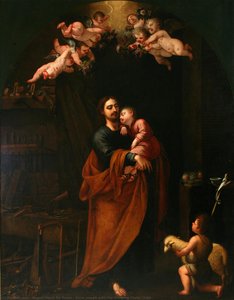 Saint Joseph With The Sleeping Christ Child — Angelo Nardi Da Razzo