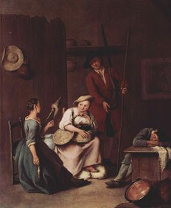 The Hunters And The Farmers — Pietro Longhi