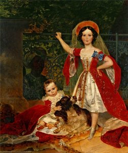 Portrait Of Children Of Volkonsky — Karl Pavlovich Brulloff