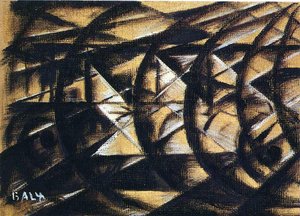 Vitesse D'une Moto (étude) — Giacomo Balla