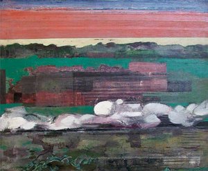 Passing Train In A Landscape — Ceri Richards