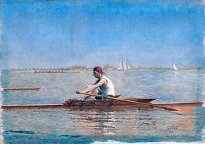 John Biglin En Un Bote De Remo Individual — Thomas Eakins