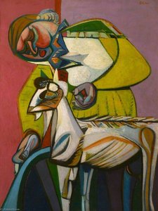 Woman With A Goat — Robert Colquhoun