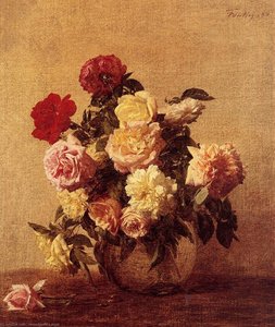 Roses 11 — Henri Fantin-latour