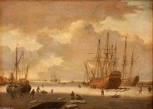 A Dutch Whaler And Other Vessels In The Ice — Adam Silo