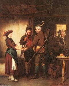 Abschied Der Jager — Franz Von Defregger