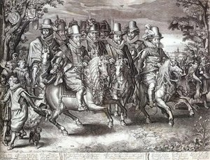 Cavalcade Of Eleven Princes Of Orange-nassau — Willem Jacobsz Delff