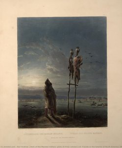 Idols Of The Mandan Indians, Plate 25 From Volume 2 Of `travels In The Interior Of North America' — Karl Bodmer