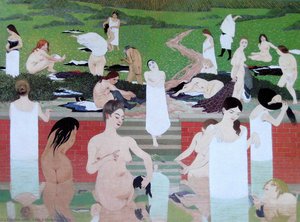 The Bath, Summer Evening — Félix Vallotton