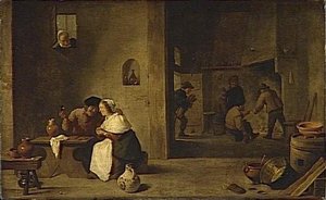 Le Tete A Tete Epie — David Teniers Ii Le Jeune