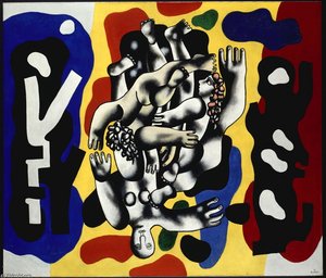 Figure Su Uno Sfondo Giallo — Fernand Léger