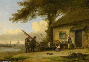 A Fisherman’s Cottage — Thomas Luny