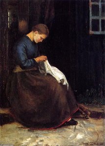 Girl Plucking A Goose — Anna Kirstine Ancher