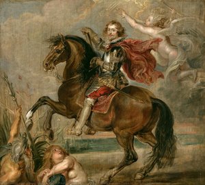 Equestrian Portrait Of The Duke Of Buckingham — Workshop Of Peter Paul Rubens
