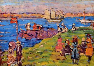 Harbor, Afternoon — Maurice Brazil Prendergast